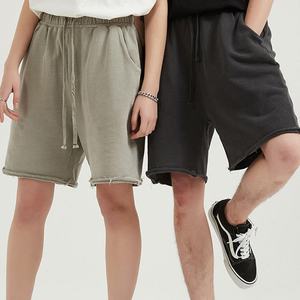 Summer Men's Pants Cropped Overalls Cotton Shorts Washed Vintage Woolen Shorts Men's Vintage Dyed Knee Trendy Men's Shorts - Product Image 2