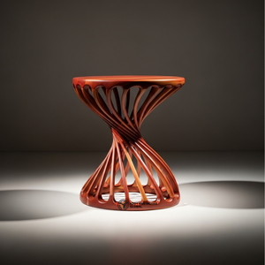 Contemporary Wooden Side <b>Table</b> – Artistic Solid Wood Decorative <b>Stool</b> - Product Image 1