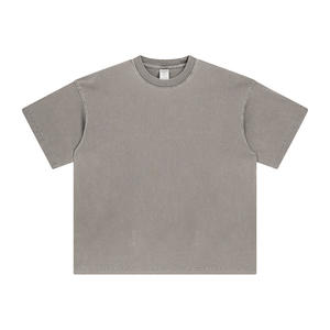 T-shirt Homme 100% Coton Vintage Délavé à l'Acide, Impression DTG, Qualité Supérieure, Grammage Lourd, Personnalisable, Uni, Coupe Oversize, DDP - Product Image 3