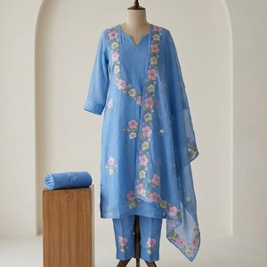 Tela Ligera de Algodón Bordado para Salwar Kameez con Dupatta, Material de Traje Indio sin Coser para Mujer, Ropa de Fiesta - Product Image 2