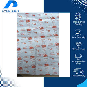 Papel de Envolver Impreso de Grado Alimenticio Virgen, de Alta Calidad, con Logotipo/Tamaño/Diseño Personalizado, Seguro para Alimentos, para Empacar Hamburguesas/Alimentos - Product Image 5