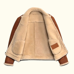 Wholesale Polyester/Cotton Canvas Varsity <b>Jacket</b> for Men with Front Custom Logo Premium Winter Casual Streetwear Outerwear - Product Image 6