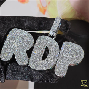 Collar de Hip Hop con Colgante de Burbuja Personalizado de 36 mm, con Diamantes Incrustados, Joyería de Moda al por Mayor - Product Image 3