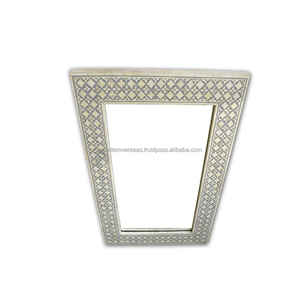 Espejo de pared con incrustaciones de hueso moderno con Marco, tamaño personalizable y proveedor de color de la India por WONDER OVERSEAS - Product Image 3