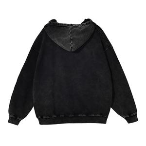 Fabricante 100% algodón francés Terry Vintage Sudadera con capucha personalizar mejor calidad desgastado ácido lavado Sudadera con capucha para hombres 2026 - Product Image 4