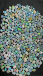 Wholesale Natural White Fire <b>Opal</b> Loose Gemstone 10-25mm | Polished Cabochon <b>Opal</b> Stones for Jewelry Making, <b>Rings</b>, Pendants - Product Image 1