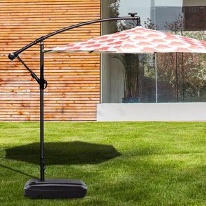 Base de sombrilla de patio de plástico de 60L con peso, duradera para exteriores, con opciones de relleno de agua/arena - Product Image 2