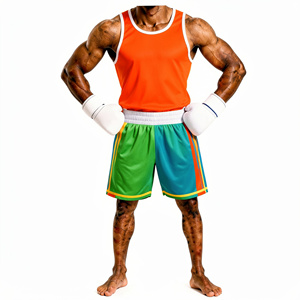 Boxing Set Polyester Training Wear With Gloves All Seasons Durable Shorts And <b>Top</b> - Product Image 1