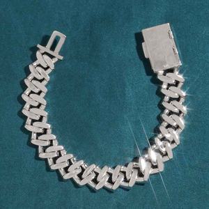 Bracelet gourmette cubaine de luxe en argent pour homme, chaîne lourde polie, bijou tendance hip-hop - Product Image 4