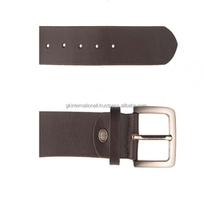 เข็มขัดลำลองหนังสีน้ำตาลสำหรับผู้ชายหัวเข็มขัดแบบกลัดเดี่ยวทำจากทองเหลืองโบราณปรับได้ทุกขนาด - Product Image 5