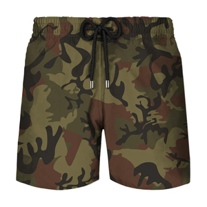 Short de plage pour homme, imprimé camouflage, respirant, séchage rapide, taille élastique avec cordon de serrage, coupe ample, imprimé 3D, été - Product Image 6
