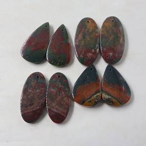 Pierre de Sang Naturelle de Haute Qualité Cabochon Prix de Gros Irfan Gems Rajasthan Coupe Ovale 20-40mm Fabrication de Bijoux Bagues Pendentifs - Product Image 4