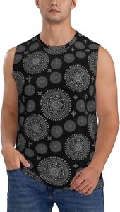 Wholesale Men’s <b>Loose</b> Fit Tank <b>Top</b> Breathable Cotton Sleeveless Casual Sportswear Gym Training Summer Muscle <b>Vest</b> - Product Image 3