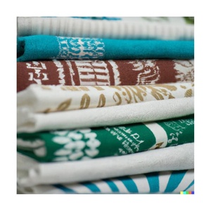 Hand Made Custom Pure Embroidered 100% Organic Cotton Machine Wash GOTS Certificates Quick Dry Golf Kitchen Flour Sack Towels - Product Image 1