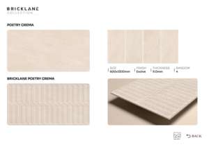 Carrelage en porcelaine émaillée brillante de designer, 600x1200mm, 60x120cm, 24x48 pouces, grand format, surface pour projets contemporains - Product Image 2