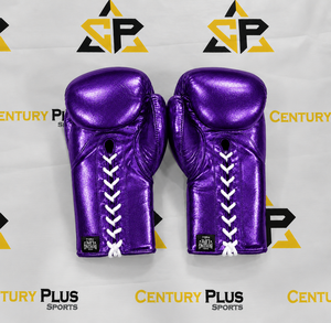 Nuevos Guantes de Boxeo Profesionales Estilo Mexicano, Color Morado, Sin Cordones, Unisex, de Cuero Genuino, Antideslizantes, que Absorben la Humedad, con Dedos Completos - Product Image 4