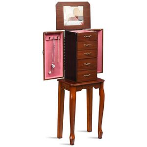 Grande capacité de rangement, armoire à bijoux à 5 tiroirs, commodes élégantes - Product Image 3