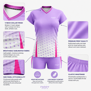 Wholesale Custom Sublimation Women Volleyball Uniform <b>Jersey</b> <b>Shorts</b> Set Breathable Quick Dry Team Volleyball Wear <b>for</b> <b>Ladies</b> - Product Image 4