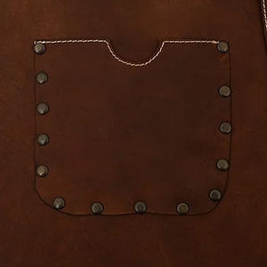 Delantal de Cuero Personalizable con Logotipo, Delantal de Carpintero de Cuero de Alta Calidad, Delantal de Panadero de Cuero para Barbacoa, Delantal de Soldador de Cuero - Product Image 5