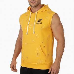 Sudadera sin Mangas Ligera de Diseño Moderno para Hombre, Estilo Musculoso, de Algodón Mezclado, Superventas - Product Image 4