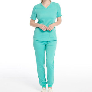 Healthcare Hospital Scrubs Uniform <b>Set</b> Medical Breathable Comfortable Nursing <b>Doctor</b> Workwear Scrub Suit Professional Outfit <b>Set</b> - Product Image 1