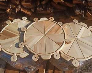 Assiette à steak et à pizza en bois écologique |   Assiette ronde en bois de qualité alimentaire - Product Image 6