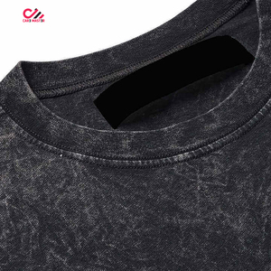 เสื้อยืดผู้ชายทรงโอเวอร์ไซส์สีเทา CARE MASTER ลายพิมพ์รูปภาพสีขาว คอกลม แขนสั้น สไตล์สตรีท ผ้าคอตตอนเจอร์ซีย์ ทรงพอดีตัว - Product Image 5