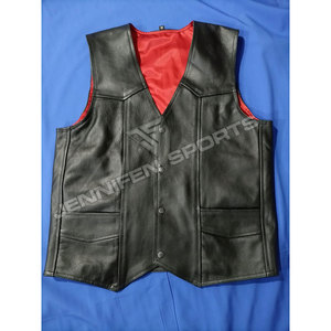 Chaleco de Cuero Genuino de Vaca para Motociclistas, Casual, Transpirable, Resistente al Viento, para Invierno, Ajuste Duradero, Logotipo Personalizado, Pedido al por Mayor - Product Image 2