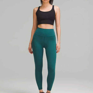Best Price Custom Design Slim Fit Women's High-Waisted <b>Ankle</b>-<b>Length</b> Anti-Bacterial Breathable Spandex/Nylon Pockets <b>Leggings</b> - Product Image 2