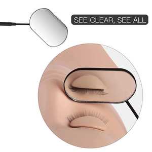 Espejo de Maquillaje Profesional de Plástico para Extensión de Pestañas y Uso con Pinzas, Herramienta de Belleza Reutilizable de Mano - Product Image 1