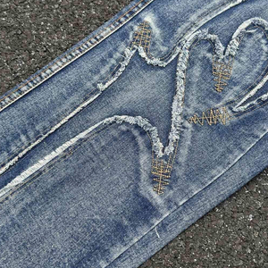 Nouveau Jean Baggy Tendance Personnalisé avec Logo Respirant pour Femmes – Pantalon Large en Gros pour Dames en Quantité Importante - Product Image 6