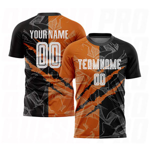 Camiseta de Fútbol Sublimada Personalizada, Impresión por Transferencia de Calor en Poliéster, Secado Rápido, Servicios OEM, Camisetas de Equipo, Diseño Graffiti - Product Image 2