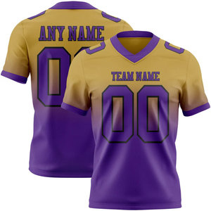 Maillots de football personnalisés anti-transpiration avec nom et numéro 00 – Maillots de football américain brodés sur mesure pour équipes sportives - Product Image 4