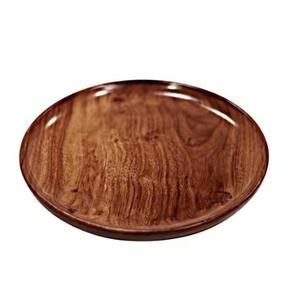 Plateaux de service en bois d'acacia, plateaux de service alimentaires originaux, assiette en bois en forme de feuille pour l'accueil, petite planche à fromage sécurisée - Product Image 4