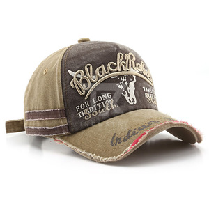Gorras de Béisbol Personalizadas de Alta Calidad para Adultos, Gorra de Béisbol Vintage Lavada de Algodón, Gorra Desgastada con Anillo de Hierro y Logotipo de Parche - Product Image 3