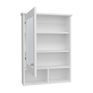 Armadietto per medicinali Gibson White Bathroom Shelves per riporre e organizzare oggetti - Product Image 2