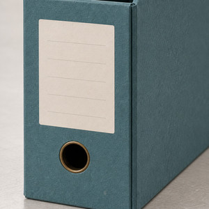 Boîte de rangement pour documents en papier, organiseur de dossiers, support de rangement incliné avec panneau pour étiquettes, pour le bureau et la maison - Product Image 6