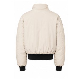 Vestes bomber en peau de mouton tissée pour femmes, qualité supérieure, 100% polyester, coupe standard - Product Image 3