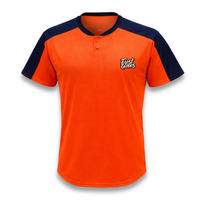 Conjunto de Uniforme de Béisbol Personalizado al por Mayor para Hombre, Naranja y Azul Marino, Manga Corta, Logotipo Bordado, Corte Regular, Poliéster, para Todas las Temporadas - Product Image 3