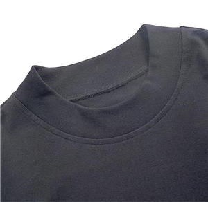 Camiseta Extra Grande de Alta Calidad para Hombre, Estilo Vintage, 100% Algodón, Logotipo Personalizado, Hombros Caídos, Cuello Extendido Clásico, Tejido Sólido - Product Image 4