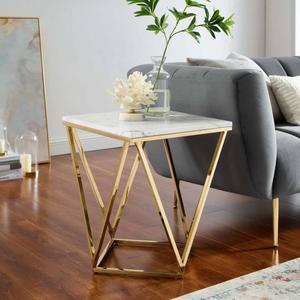 Factory Direct Sale Luxury Furniture Nested <b>Table</b> <b>Gold</b> Plated Metal End <b>Table</b> for Living Room, Drawing Room, Office India Sale - Product Image 2
