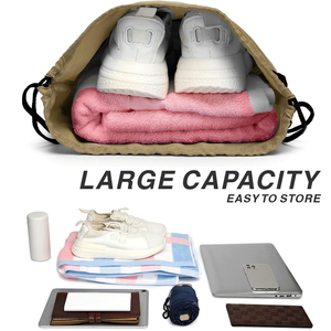 ถุงผ้ามัสลินฝ้ายธรรมชาติพรีเมียมแบบมีเชือกผูกสองเส้น เป็นมิตรกับสิ่งแวดล้อมและนำกลับมาใช้ใหม่ได้ สำหรับจัดเก็บของใช้ในบ้านและจัดระเบียบ - Product Image 5