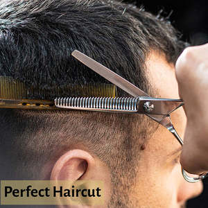 Ciseaux à effiler professionnels japonais en acier inoxydable 4Cr13 de qualité supérieure, 32 dents, pour droitiers, lame tranchante, personnalisables - Product Image 3