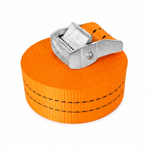 Sangle d'arrimage à boucle à came en polyester PES de 38 mm de qualité supérieure, 450 kg, sans crochet, certifiée CE pour le transport de marchandises sur camion - Product Image 6