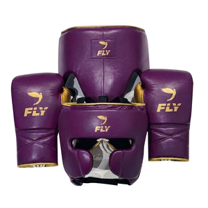 Ensemble de boxe professionnel sur mesure de haute qualité en cuir de vachette véritable pour entraînement et sparring – Vente en gros - Product Image 1