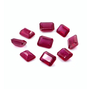 Rubis naturels de Bangkok, octogones calibrés 6x8mm, pierres précieuses de rubis naturelles facettées pour la fabrication de bijoux, prêtes à l'emploi - Product Image 4