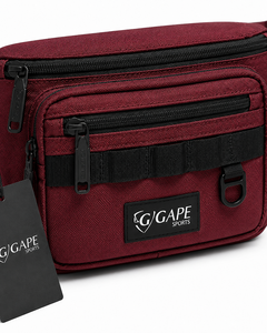 Sac banane sport en nylon GAPE, sangle réglable, fermeture éclair multifonctionnelle, unisexe, décontracté, pour activités de plein air, rouge, prix abordable, OEM - Product Image 6