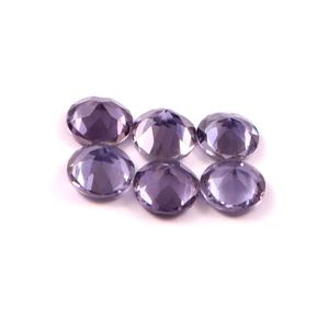 Lote al por mayor de gemas sueltas de iolita natural facetada y calibrada de 6x6 mm para fabricación de joyas, calidad AAA++, color púrpura, tercera parte. - Product Image 3