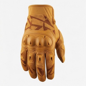 Customized Factory Price PU Full <b>Finger</b> Windproof Racing Gloves Shockproof Touch Design for Mountain <b>Bike</b> & Motorbike Use - Product Image 1