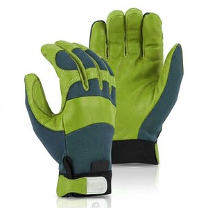 Rugged Outdoor Safety <b>Gloves</b> High Vis Synthetic Leather Palm Breathable Spandex Back Utility Work <b>Gloves</b> Europe 2026 - Product Image 5
